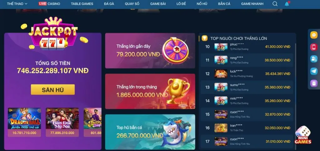 Hoàn trả tiền cược hấp dẫn